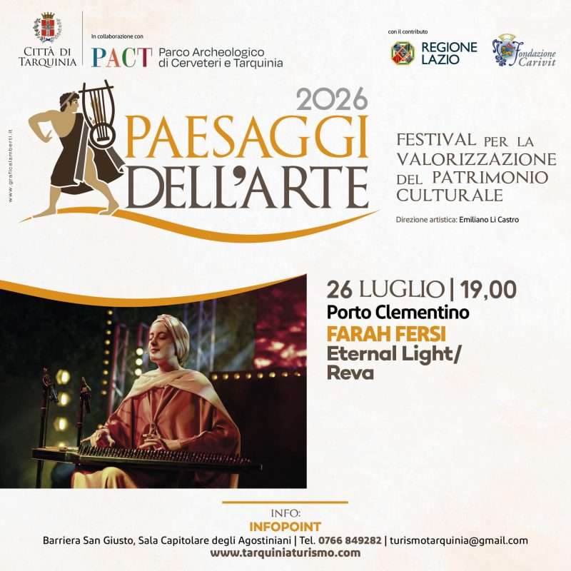 Tarquinia. Concerto al tramonto con Farah Fersi