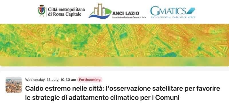 Adattamento climatico, Anci Lazio: "I satelliti contro il caldo estremo"