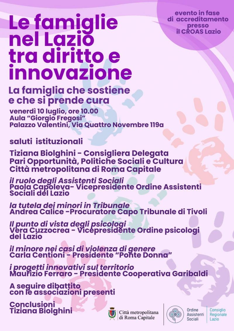 Famiglie: diritto e innovazione a Palazzo Valentini