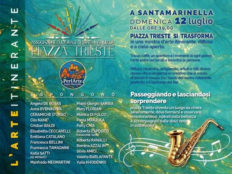 l'arte invade Piazza Trieste - locandina