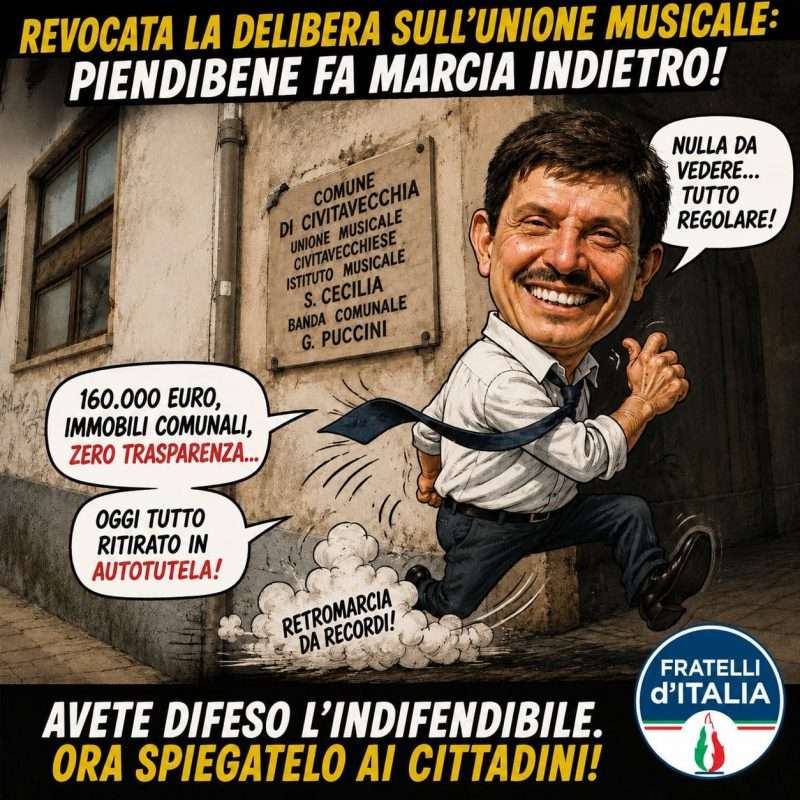 Civitavecchia. "Caso Unione Musicale", Piendibene fa retromarcia... in città si parla solo di questo