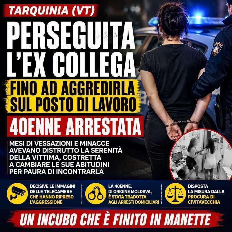 Incubo senza fine: perseguita l'ex collega fino ad aggredirla sul lavoro, 40enne arrestata