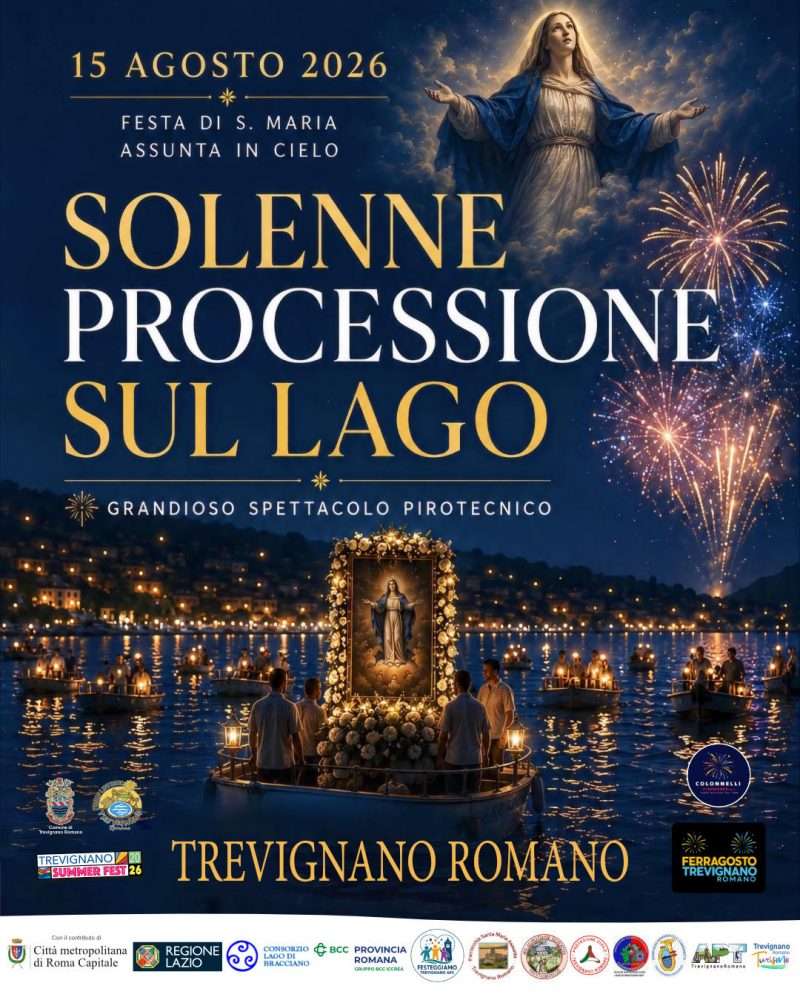 Processione Mariana sul Lago: il Ferragosto illumina Trevignano Romano