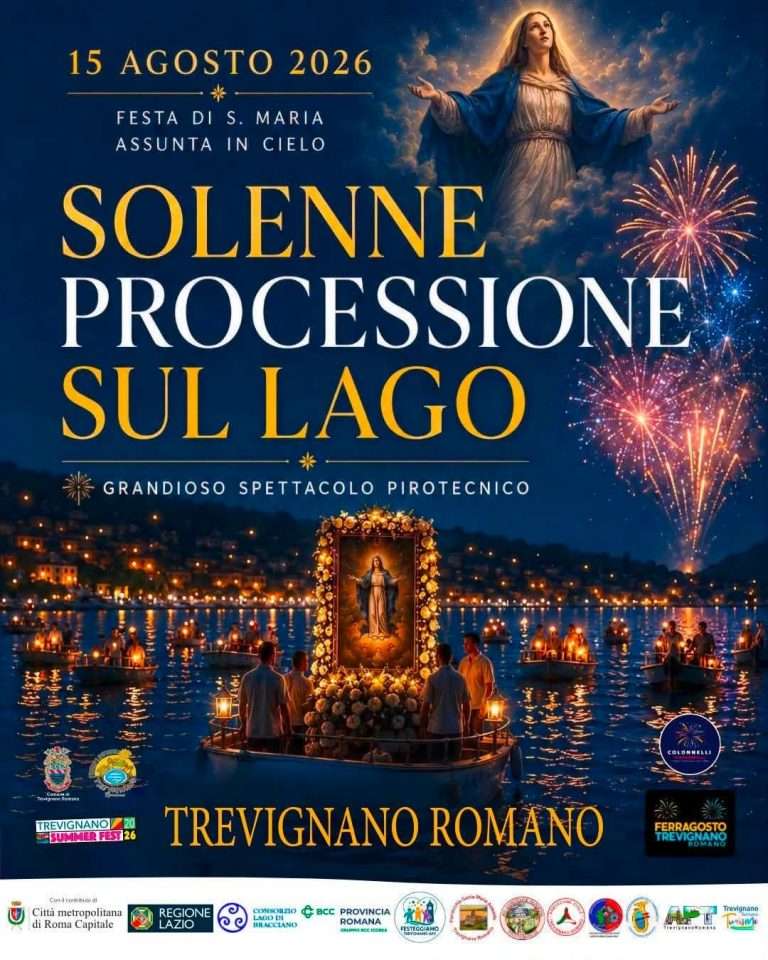 Trevignano, per la Processione sul lago arriva la scenografia segreta di Angelo Russo