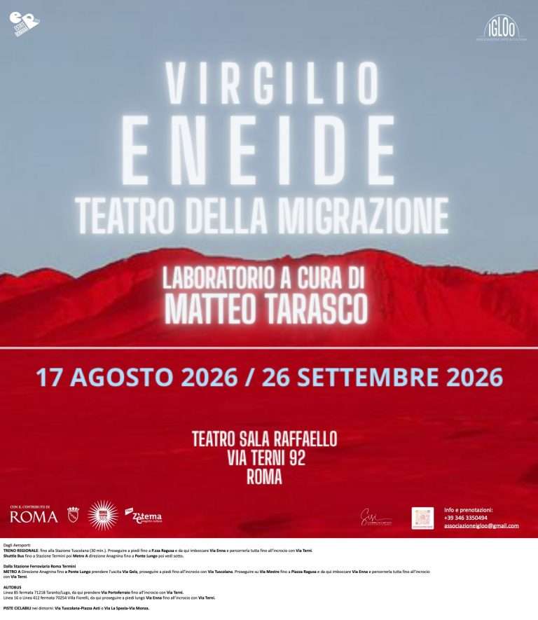 Roma, l’Eneide diventa teatro della migrazione
