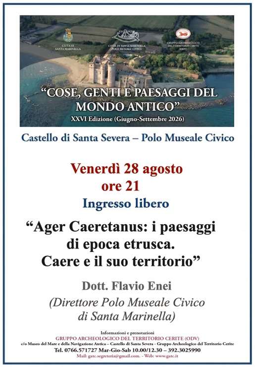 Ager Caeretanus: storia e paesaggi etruschi al Castello di Santa Severa