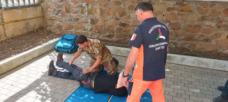 Protezione Civile di Cerveteri, corso BLSD alla Cecchignola