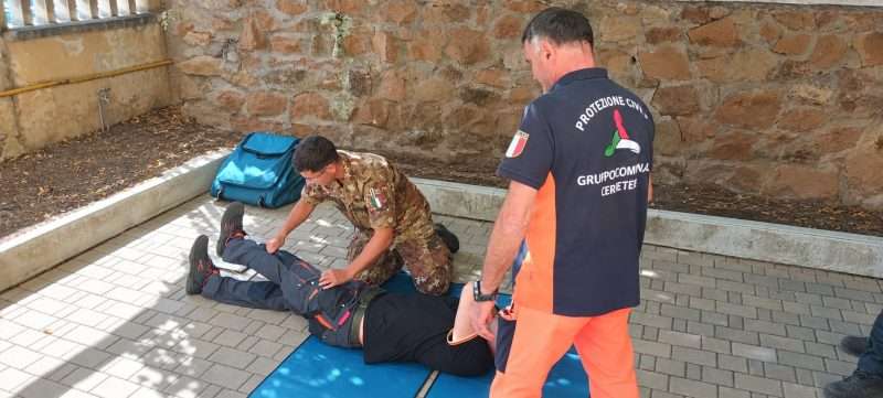 Protezione Civile di Cerveteri, corso BLSD alla Cecchignola