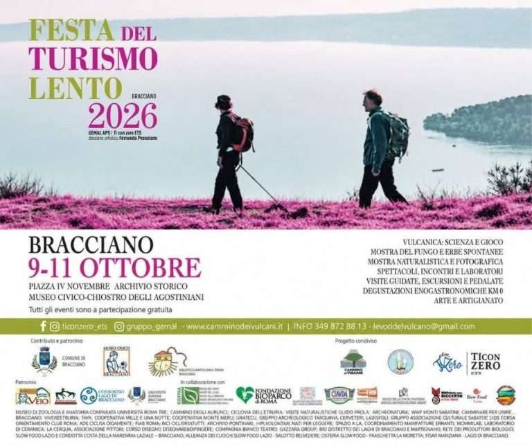 Turismo Lento a Bracciano: torna la Festa dal 9 all’11 ottobre