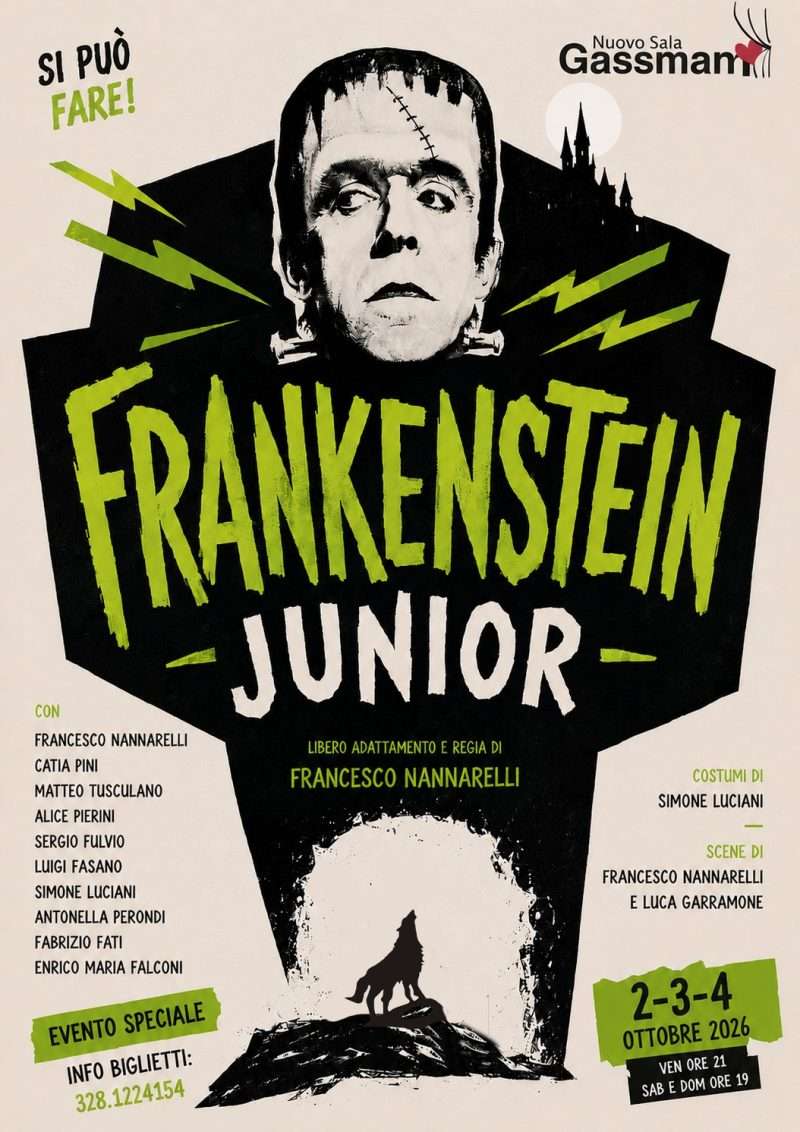 Frankenstein Junior inaugura la nuova stagione del Nuovo Sala Gassman