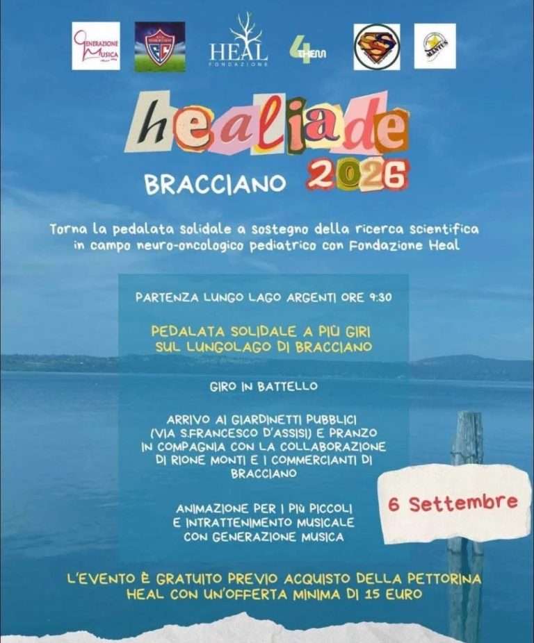 Bracciano, torna la Pedalata Solidale per la ricerca sui tumori pediatrici