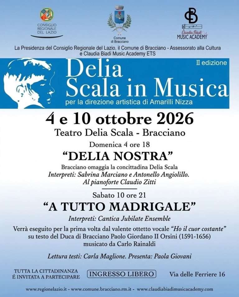 Delia Scala in Musica: a Bracciano torna il festival dedicato alla grande artista
