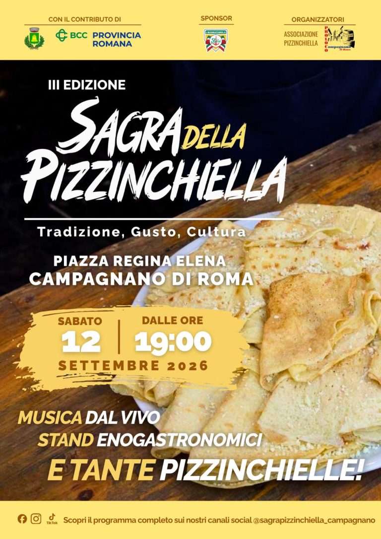 Campagnano, torna la Sagra della Pizzinchiella