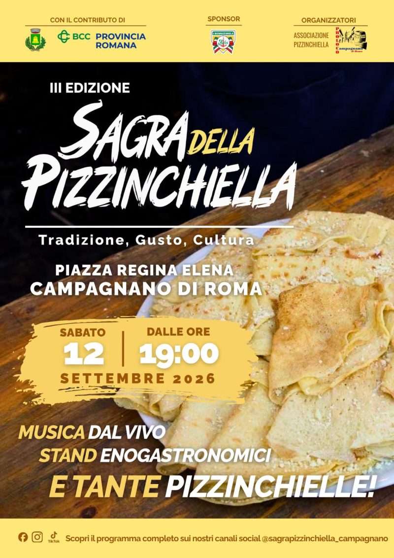 Campagnano, torna la Sagra della Pizzinchiella