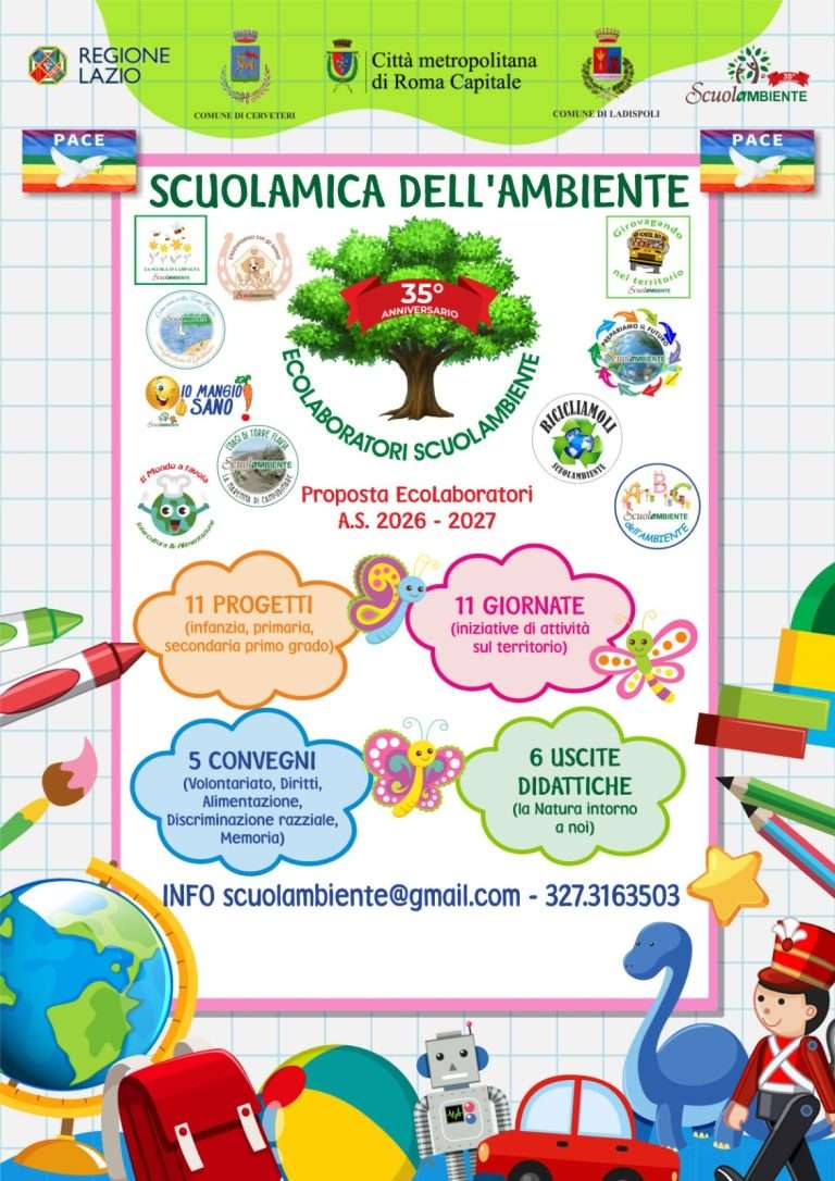 Scuolambiente, al via la nuova offerta formativa per le scuole di Ladispoli e Cerveteri
