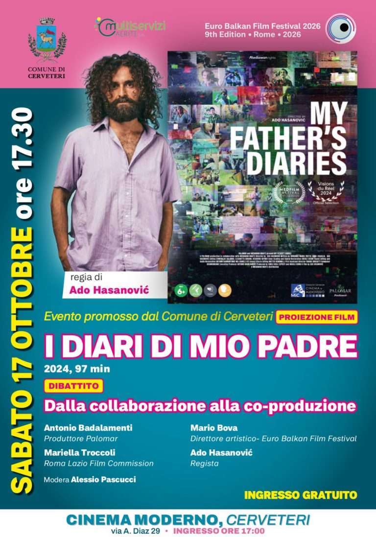 Cerveteri, Euro Balkan Film Festival: anteprima con “I diari di mio padre”