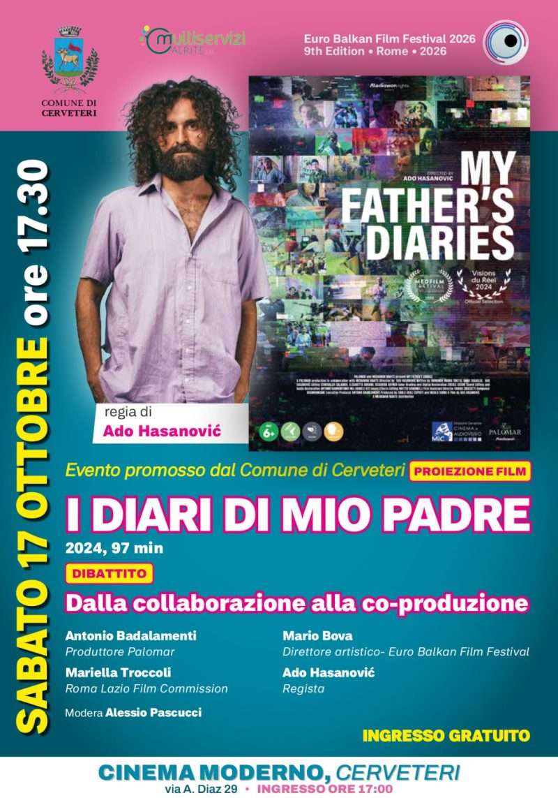 Cerveteri, Euro Balkan Film Festival: anteprima con “I diari di mio padre”