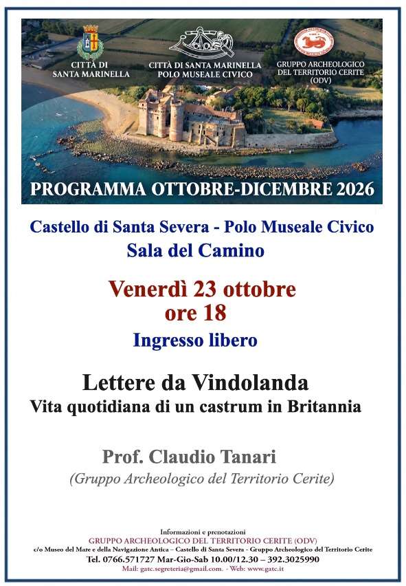 Lettere da Vindolanda: incontro al Castello di Santa Severa