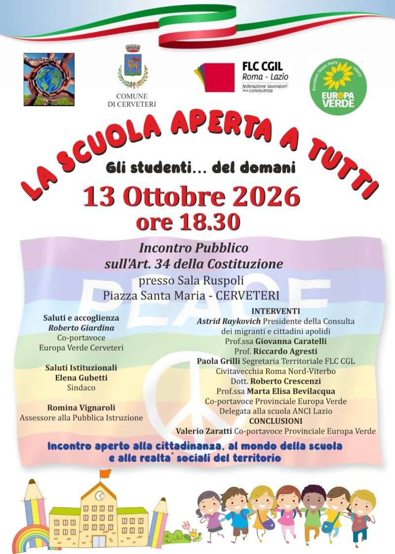Decreto Scuola, a Cerveteri un convegno sulle novità