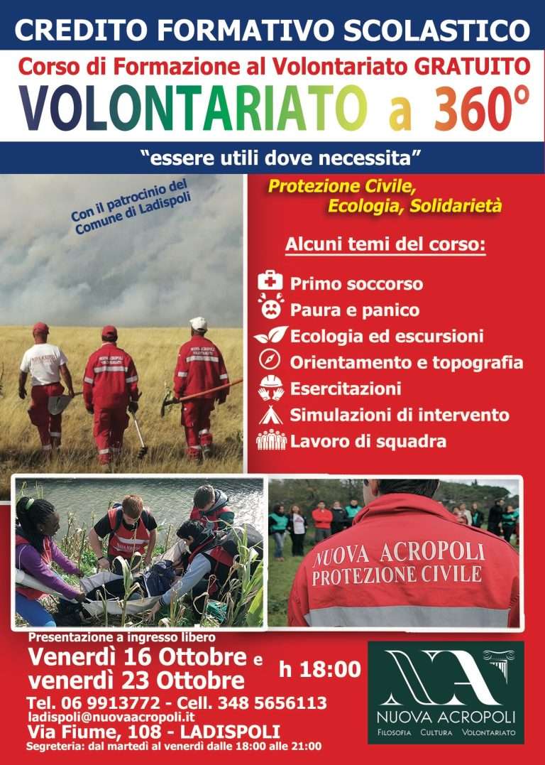 Volontariato a Ladispoli: corso gratuito al via